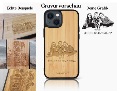 INDIVIDUELL iPhone 15 Bambus-Kunststoff